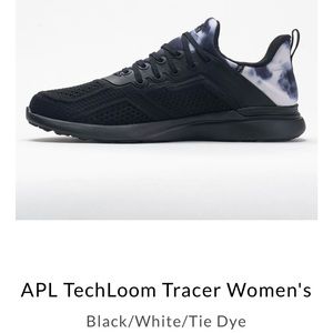 APL TechLoom Tracer Women’s Sneakers | Size 7.5 | Black/White Tie Dye | NIB